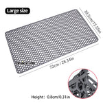 tapis cuisine silicone hexagones moderne noir résistant chaleur antidérapant respectueux environnement