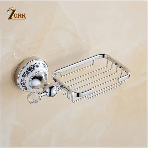 accessoires salle bain porte savon support papier toilette moderne élégant chrome rouge vis fixé