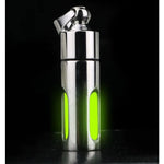 porte clés lumineux bouteille parfum vert fluo moderne anneau chaîne portable suspendre lumière opaque
