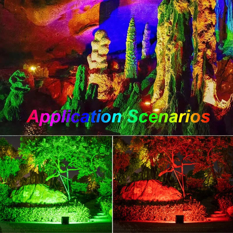 projecteur led rgb ip66 moderne adhésif noir blanc multicolore transparent