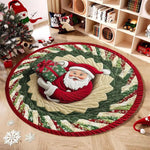 tapis rouge noël décoration père noël squelette motifs festifs maison chambre