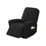 housse fauteuil relax moderne polyestère motifs géométriques beige gris vert poches antidérapante