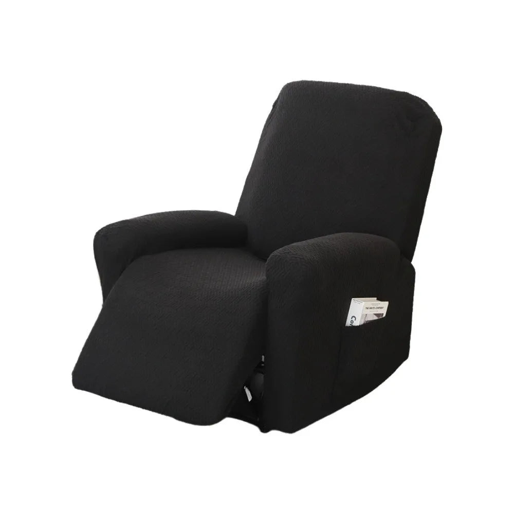 housse fauteuil relax moderne polyestère motifs géométriques beige gris vert poches antidérapante