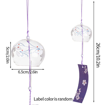 carillon éolien verre décoratif suspendu jardin cloche vent motif chat fleurs coloré
