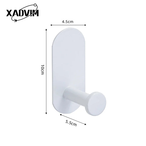 ensemble accessoires salle bain blanc métal adhésif porte serviette anneau crochet papier