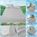 drap housse gris clair texture géométrique moderne 90x200cm 150x200cm zip polyester frais lit