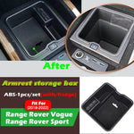 boîte rangement accoudoir central noir range rover sport vogue organisation contemporaine anti dérapant