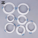 anneaux fixation blancs modernes lampes led rond lisses ab abs bases lampes