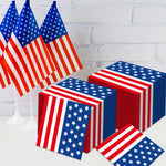 serviettes jetables américaines indépendance rouge blanc bleu drapeau étoiles rayures festives 20pcs