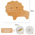 porte clés bois animal dessiné étoile lune nuage cœur éléphant girafe hippo cheval lion