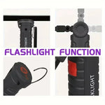 lampe torche uv led rechargeable aimant noir texturé pratique robuste