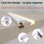 profil silicone ruban led blanc éclairage sous meuble cuisine salon décoration intérieure