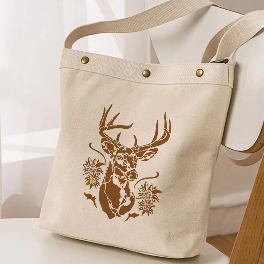 pochoirs peinture animaux lion cerf hibou papillon art décoratif adhésif tissu mur
