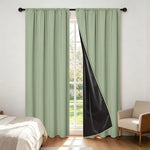 rideau occultant vert clair uni moderne opacifiant insonorisation chambre salon 132x213cm 132x241cm 210x230cm 200x260cm