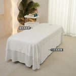 housse matelas massage uni polyester coton lit tout saisons beige moderne salon beauté