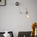 lampe murale moderne articulée argentée éclairage cuisine chambre 60 249 lumens led gu10 adaptable