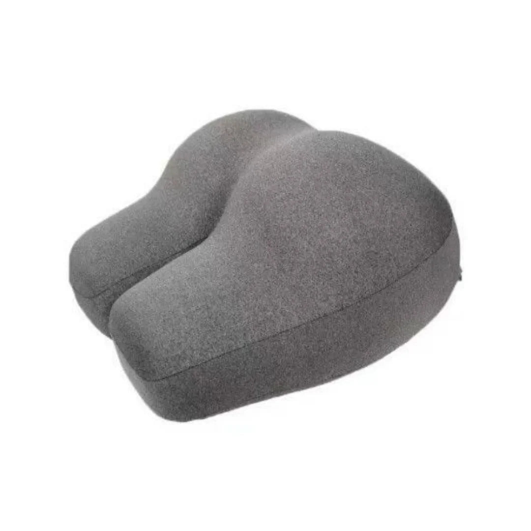oreiller multifonctionnel ergonomique gris coton polyester mousse forme coussin confortable zippered lit dormir côté