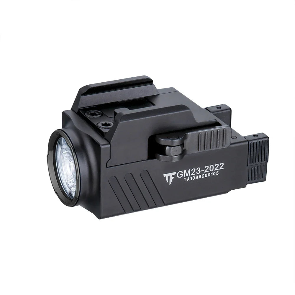 lampe torche tactique led rechargeable usb puissante noir aluminium robuste autodéfense chasse