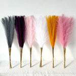 décoration naturelle plumes artificielles gris violet rose blanc orange Jaune