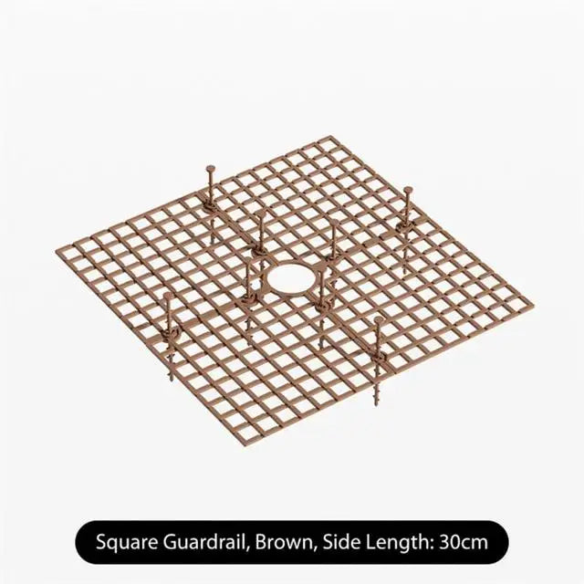 protecteur sol plante marron clair grille moderne pot fleur 19cm 30cm