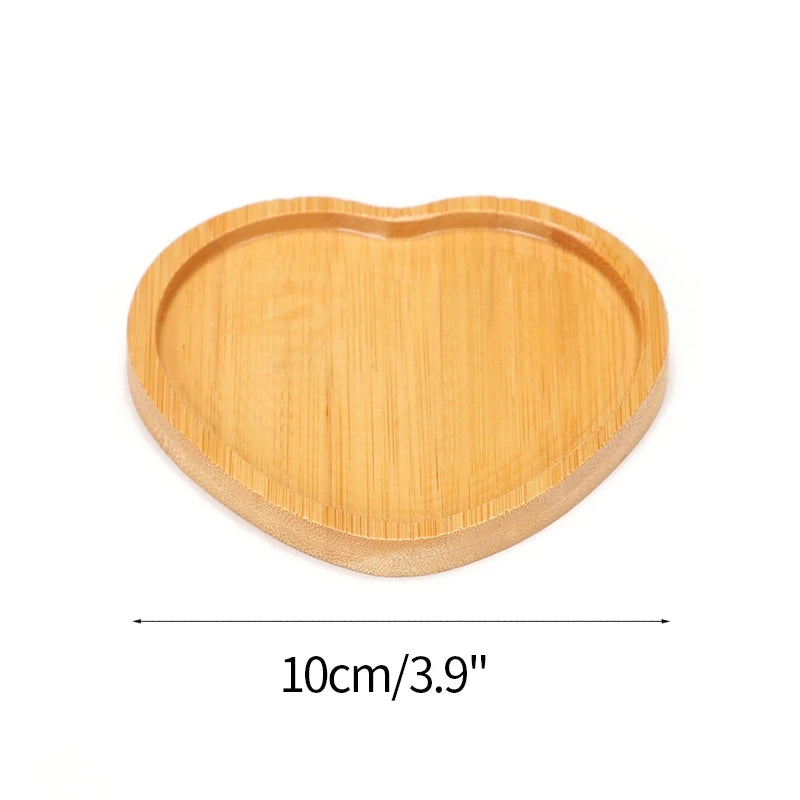 assiettes support plantes bois naturel moderne rustique motifs plantes blanc