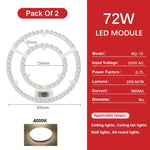 plaque led circulaire blanc moderne diodes aimant connecteurs haute luminosité 220v 72w 2835