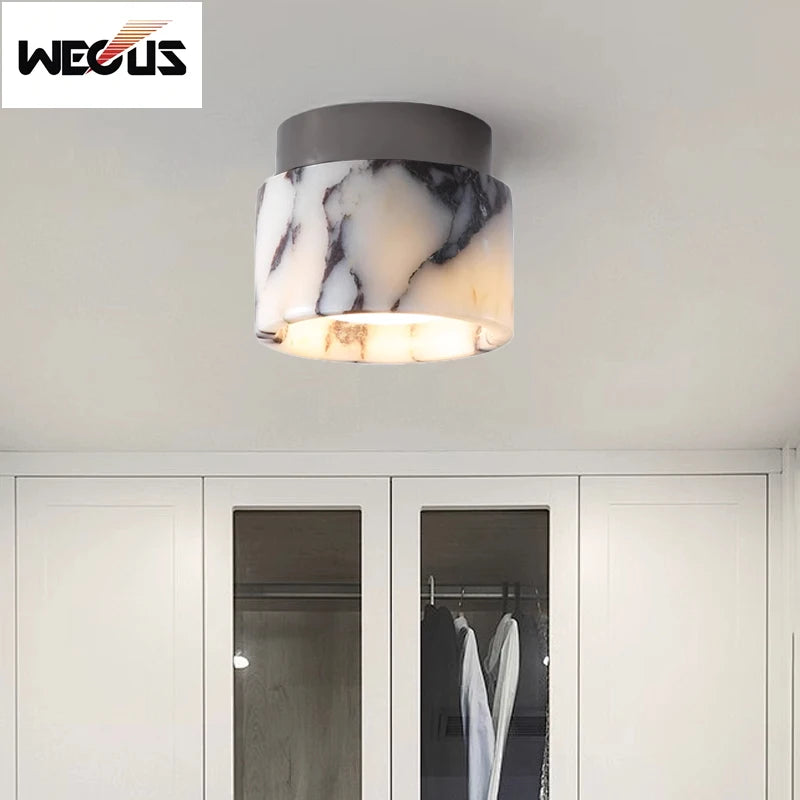 lampe marbre moderne blanc noir beige éclairage led opacité facile éclairage quotidien