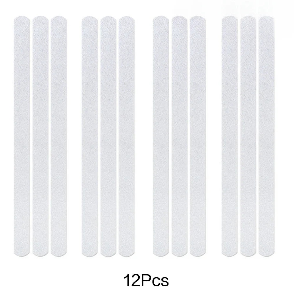 bandes antidérapantes adhésives transparentes 20cm 2cm pratique douche baignoire escaliers sol 40pcs