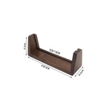 support présentation bois moderne brun foncé carte visite pouces minimaliste