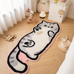 tapis doux cartoon chatons gris rose noir blanc orange vert antidérapant extérieur intérieur