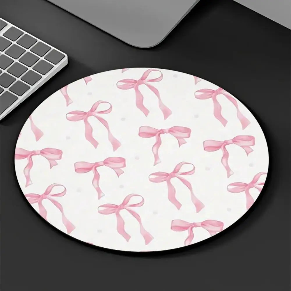 tapis souris rose arcs étoiles moderne antidérapant caoutchouc accessoire petit motif décoratif