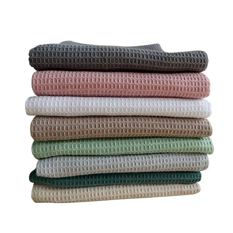 serviettes table coton rose gris blanc carreaux modernes maison restaurant