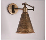 lampe murale industrielle bras pliant noir éclairage chambre coucher étude salon économique