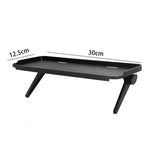 support multifonctionnel étagère réglable noir blanc rangement ordinateur moniteur télécommande câbles moderne minimaliste