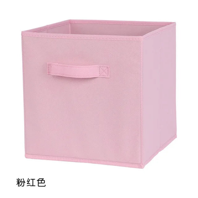 boîtes rangement pliables modernes poignées détachables couleurs multiples 28cmx26cmx26cm respectueux environnement