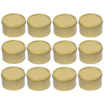 boîtes rondes métal or noir argent contemporaines rangement cosmétiques skincare organiser travel tins cream
