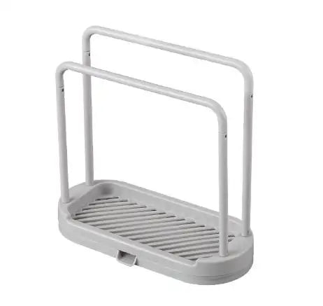 porte serviettes cuisine blanc moderne serviette gants vaisselle grille rangement évier