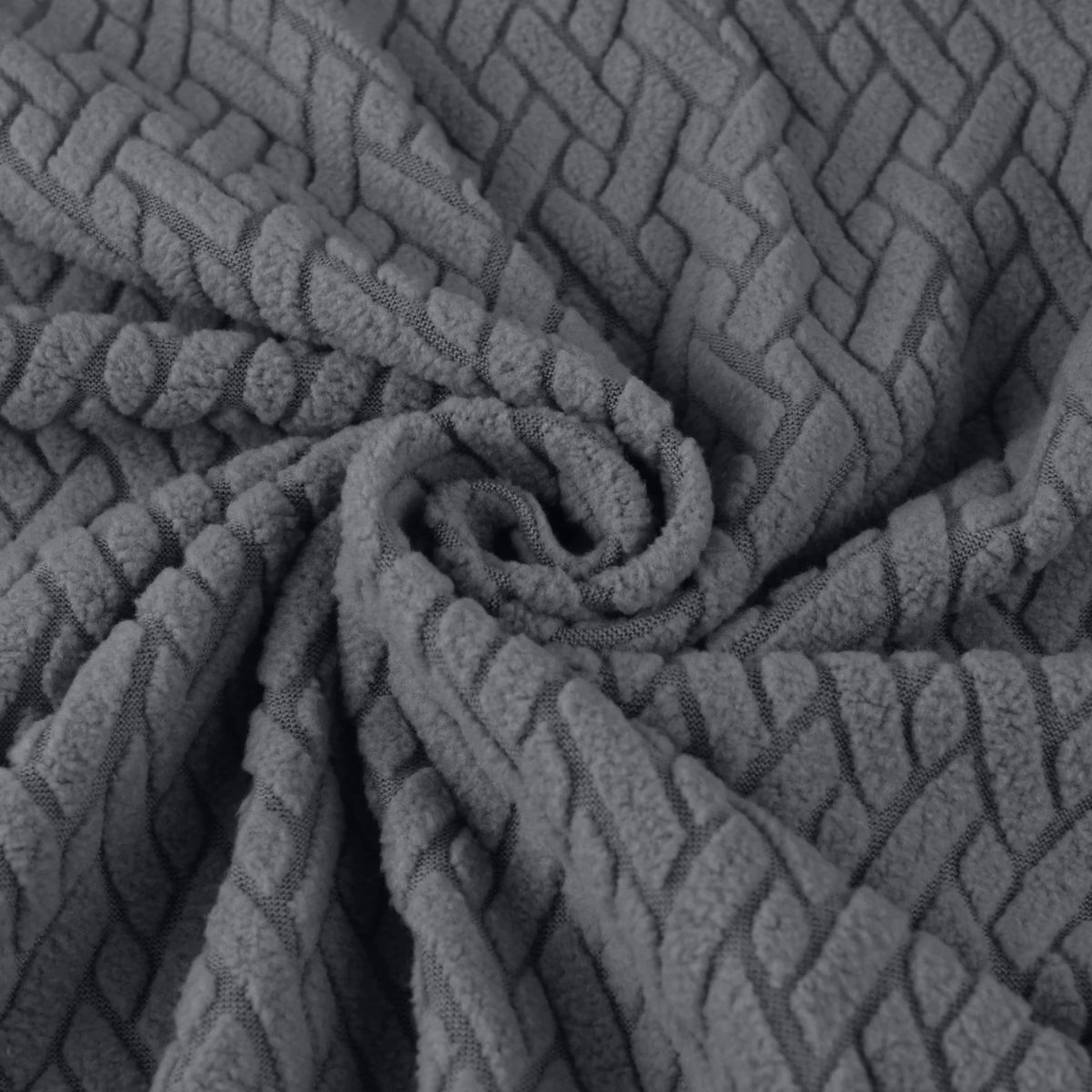 housse canapé gris motifs géométriques moderne spandex polyester anti dérapant lavage machine