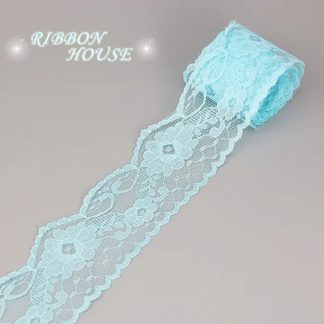 ruban dentelle fleurs rose blanc bleu beige gris rouge vert violet classique polyester écologique