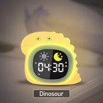 veilleuse animaux mignons moderne nuit affichage numérique musique multicolore enfants