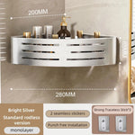 étagère salle bain aluminium double sans perçage moderne adhésif étagères crochets argenté