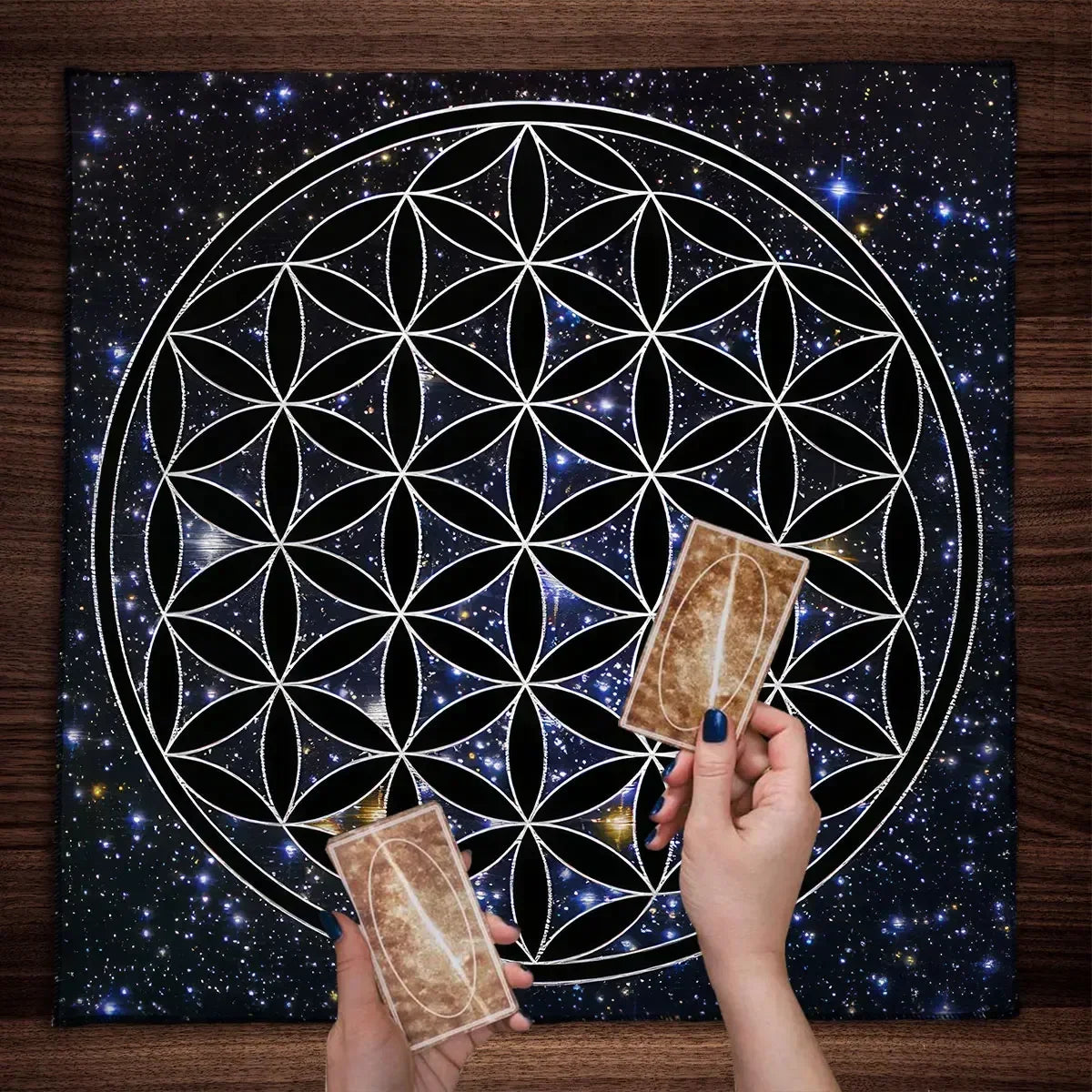 tapis tarot mandala géométrique motifs floraux multicolore moderneextérieur utilisation variée