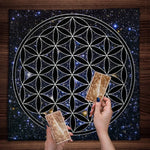 tapis tarot mandala géométrique motifs floraux multicolore moderneextérieur utilisation variée