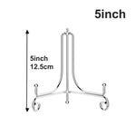 supports assiettes réutilisables or argent modernes clips élégants 10 12 cm