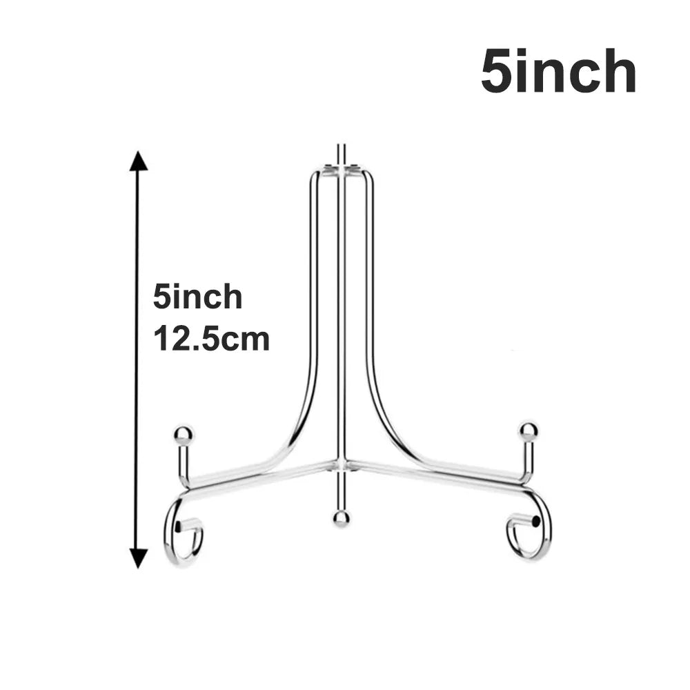supports assiettes réutilisables or argent modernes clips élégants 10 12 cm