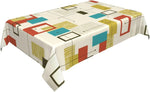 nappe table géométrique moderne polygone colorée réutilisable polyester maison festive