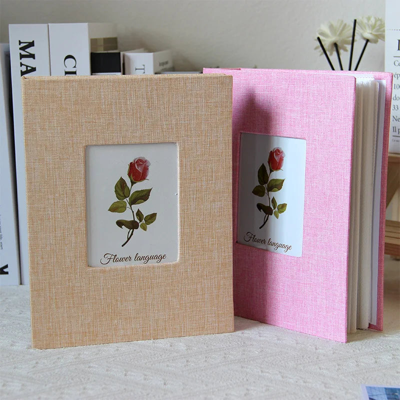 album photo tissu texturé noir gris rouge rose beige vert bleu decoratif floral 22cm