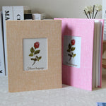 album photo tissu texturé noir gris rouge rose beige vert bleu decoratif floral 22cm