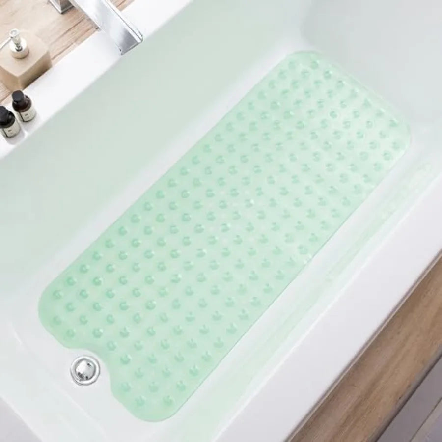 tapis bain moderne 39x16 pouces texture 200 bosses antidérapant transparent adhésif salle bain