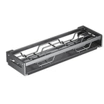étagère rangement vaisselle moderne support mural plateaux tiroir glissière gris métallique finition fonctionnelle(vis)